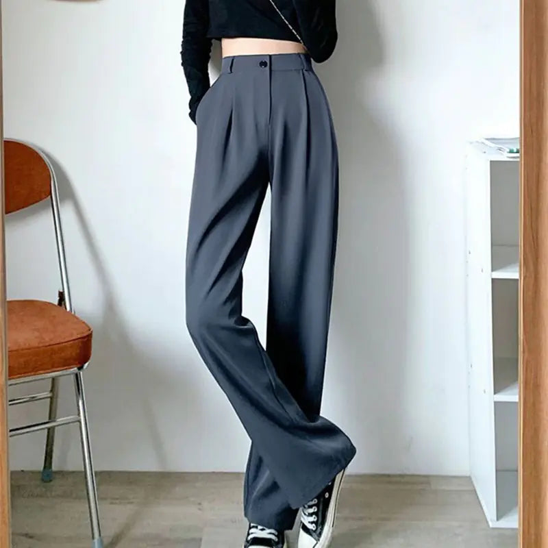 Elegant and Versatile Ladies Suit Pants - side view | The BB's Box