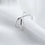 Criss Cross Ring 925 Sterling Silver - adjustable