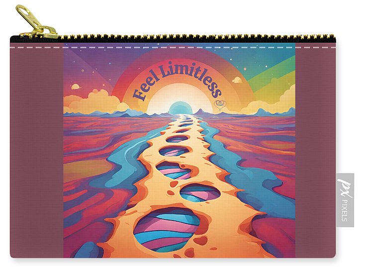 Explore path rainbow - Zip Pouch